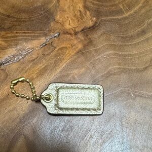 Coach Metallic Gold Keychain